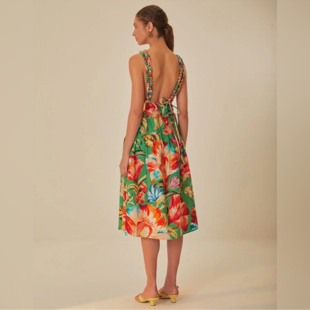 Farm Rio Tropicart Floral Dress - Picture 2 of 11